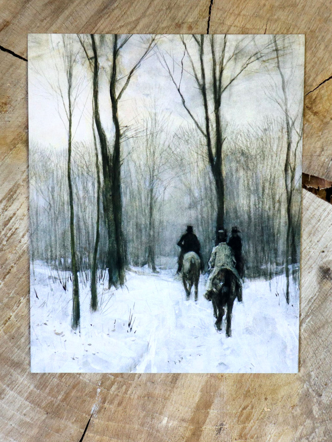 Vintage Art Print - Winter Horse Trail (in stock) Earthly Comfort  ECH1948-2