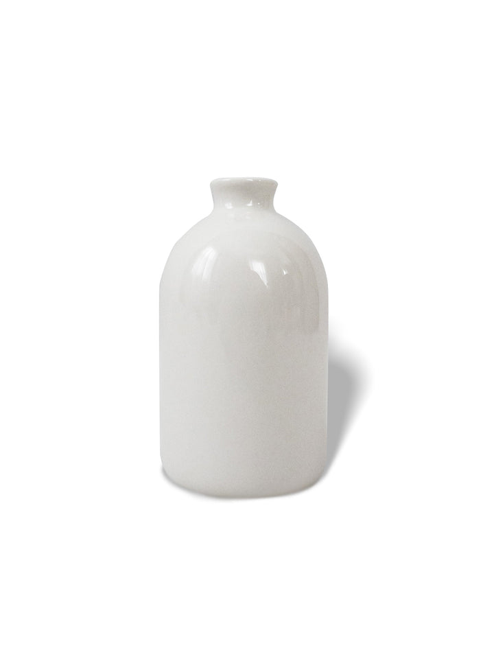 White Porcelain Bud Vase Earthly Comfort Home Decor ECH752