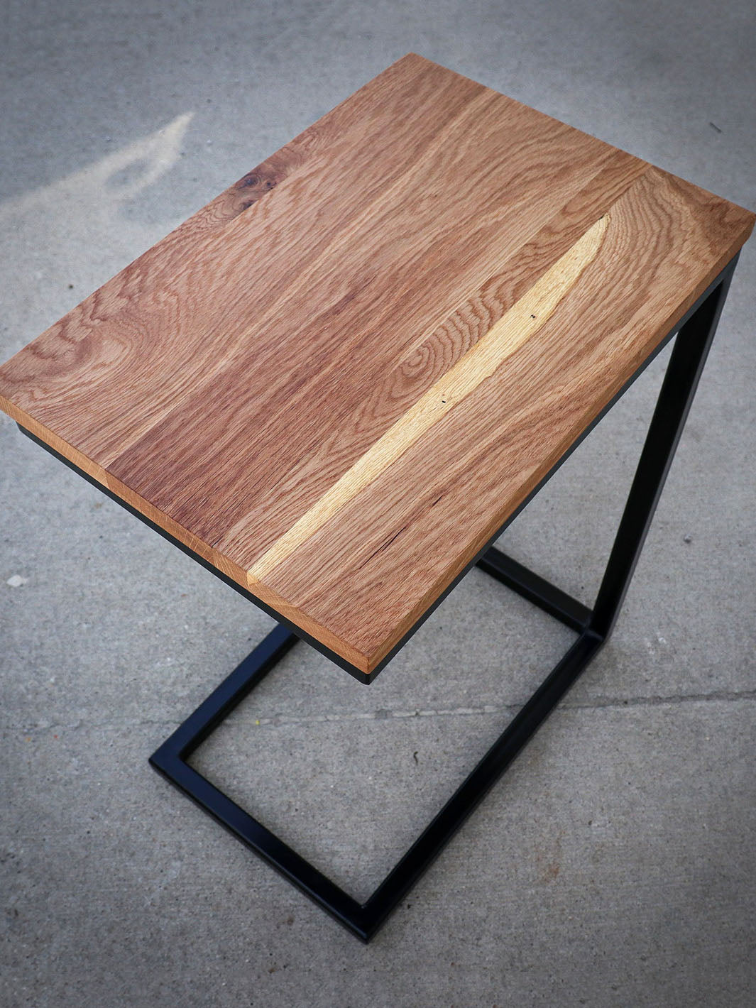 White Oak Modern Side C Table Earthly Comfort Side Tables ECH798-13