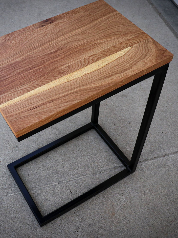 White Oak Modern Side C Table Earthly Comfort Side Tables ECH798-15
