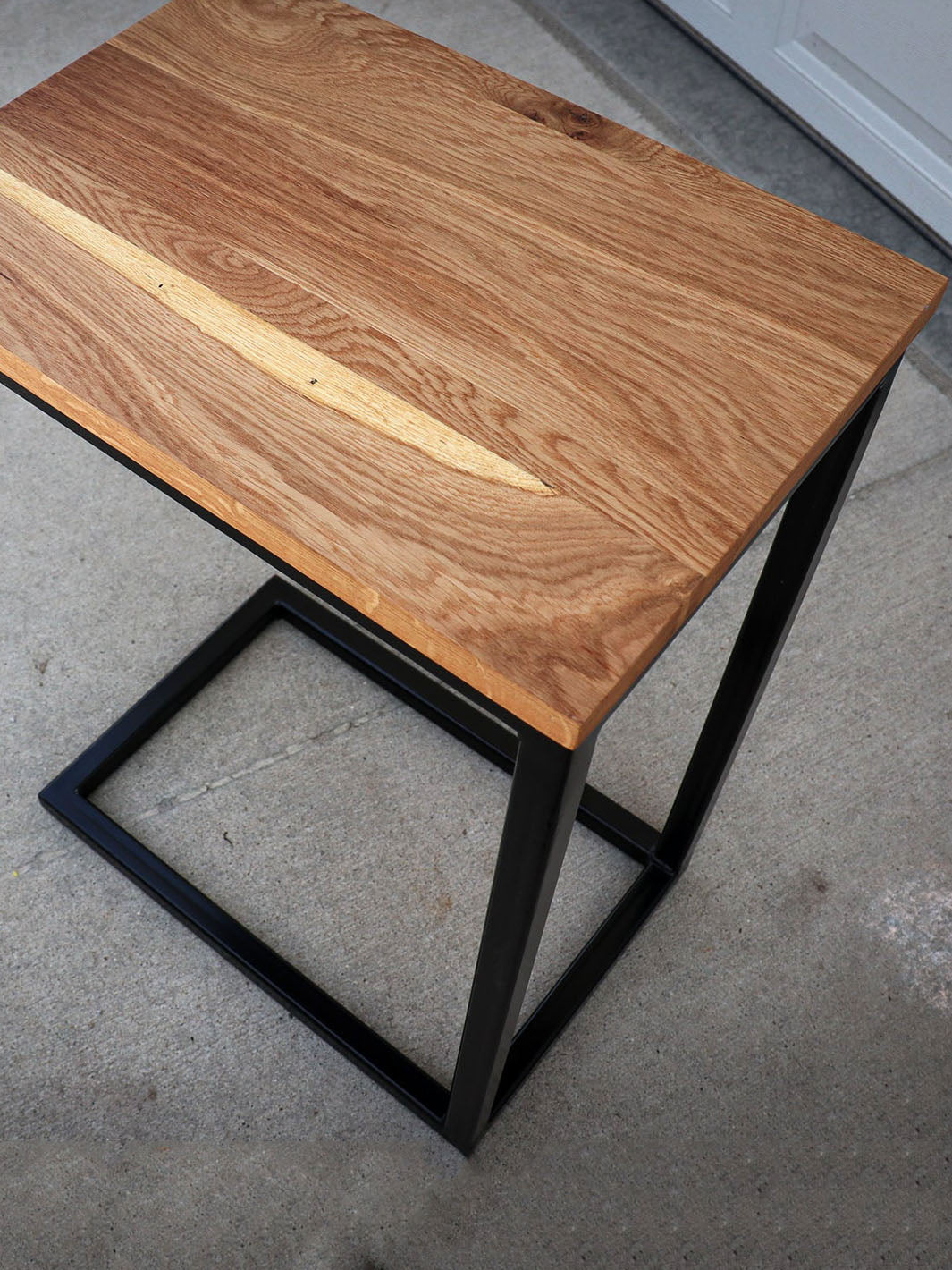 White Oak Modern Side C Table Earthly Comfort Side Tables ECH798-5