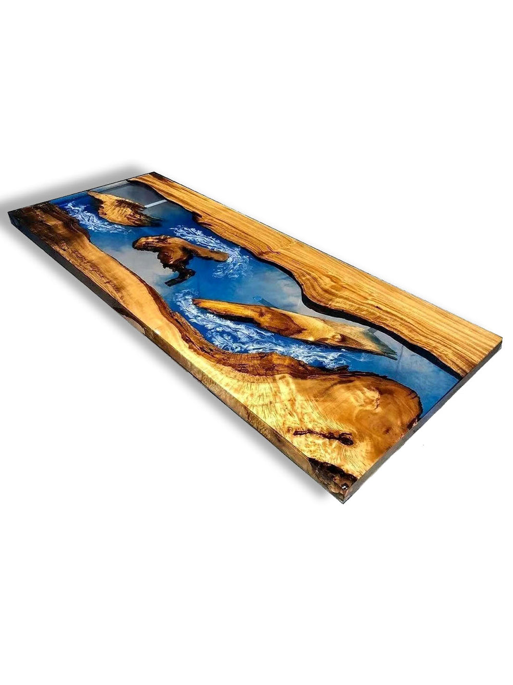 Epoxy River Dining Table 72" x 40" - Custom Order Tina Earthly Comfort Tables 1