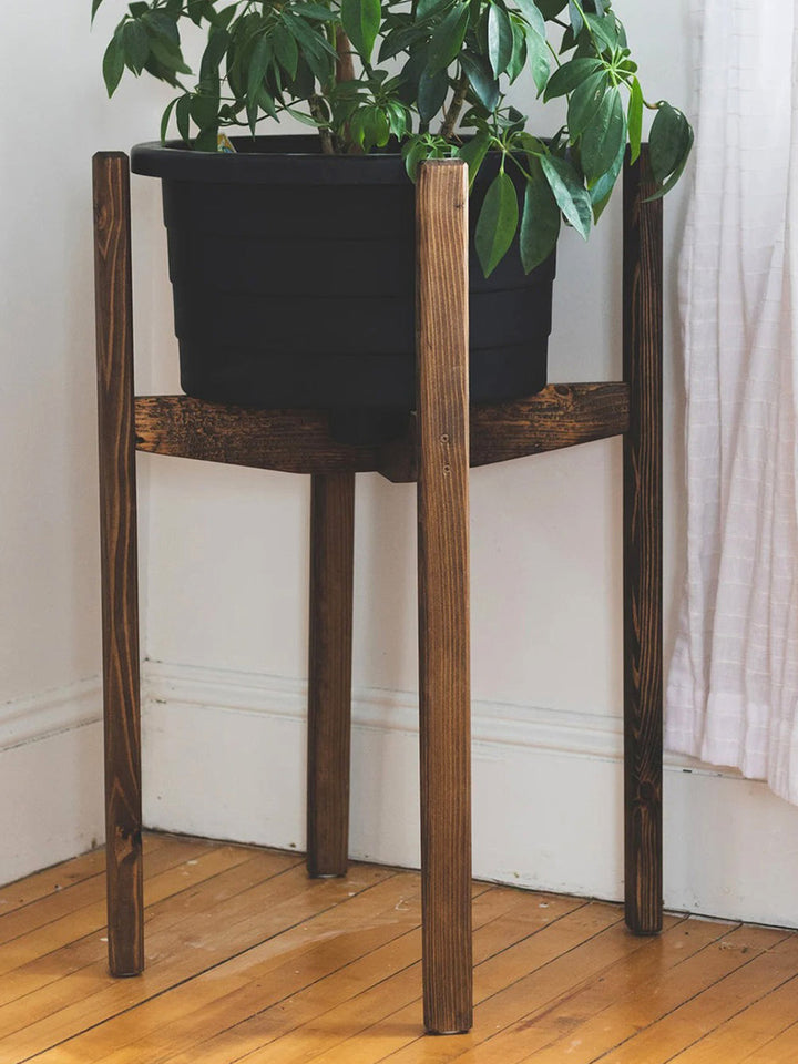 Handcrafted Modern Indoor Wooden Plant Stand FTN Pots & Planters FTN0023-2