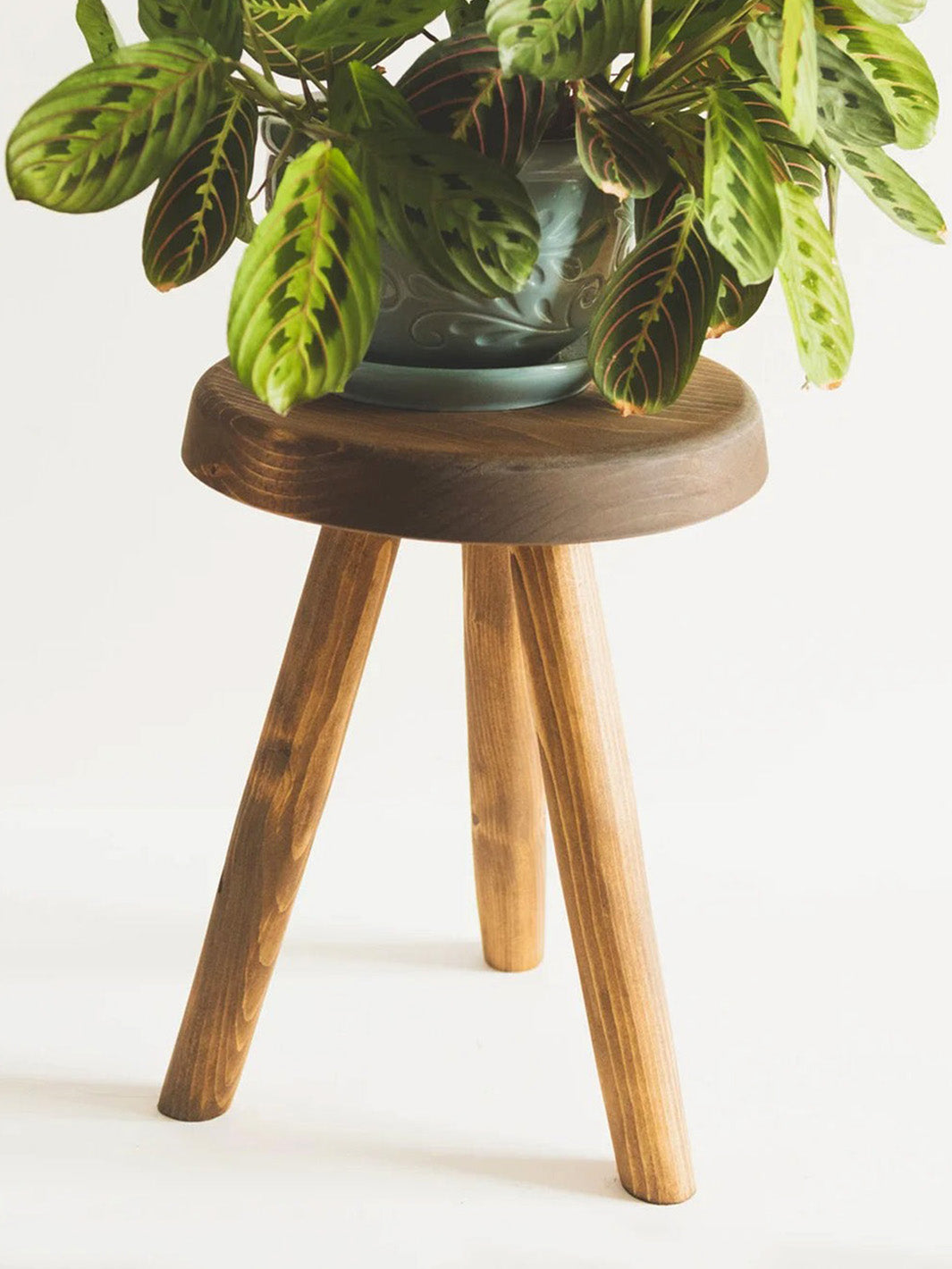 Handcrafted Wooden Tripod Plant Stool FTN Pots & Planters FTN0056-2