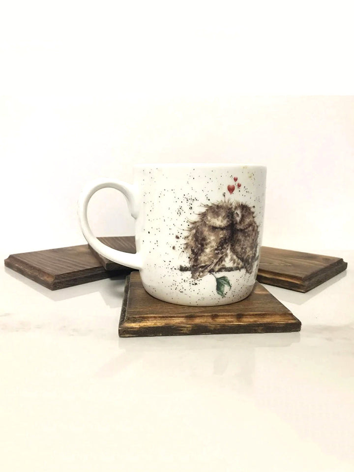 Handcrafted Barnboard Square Coffee Coasters FTN Coasters FTN0069-7