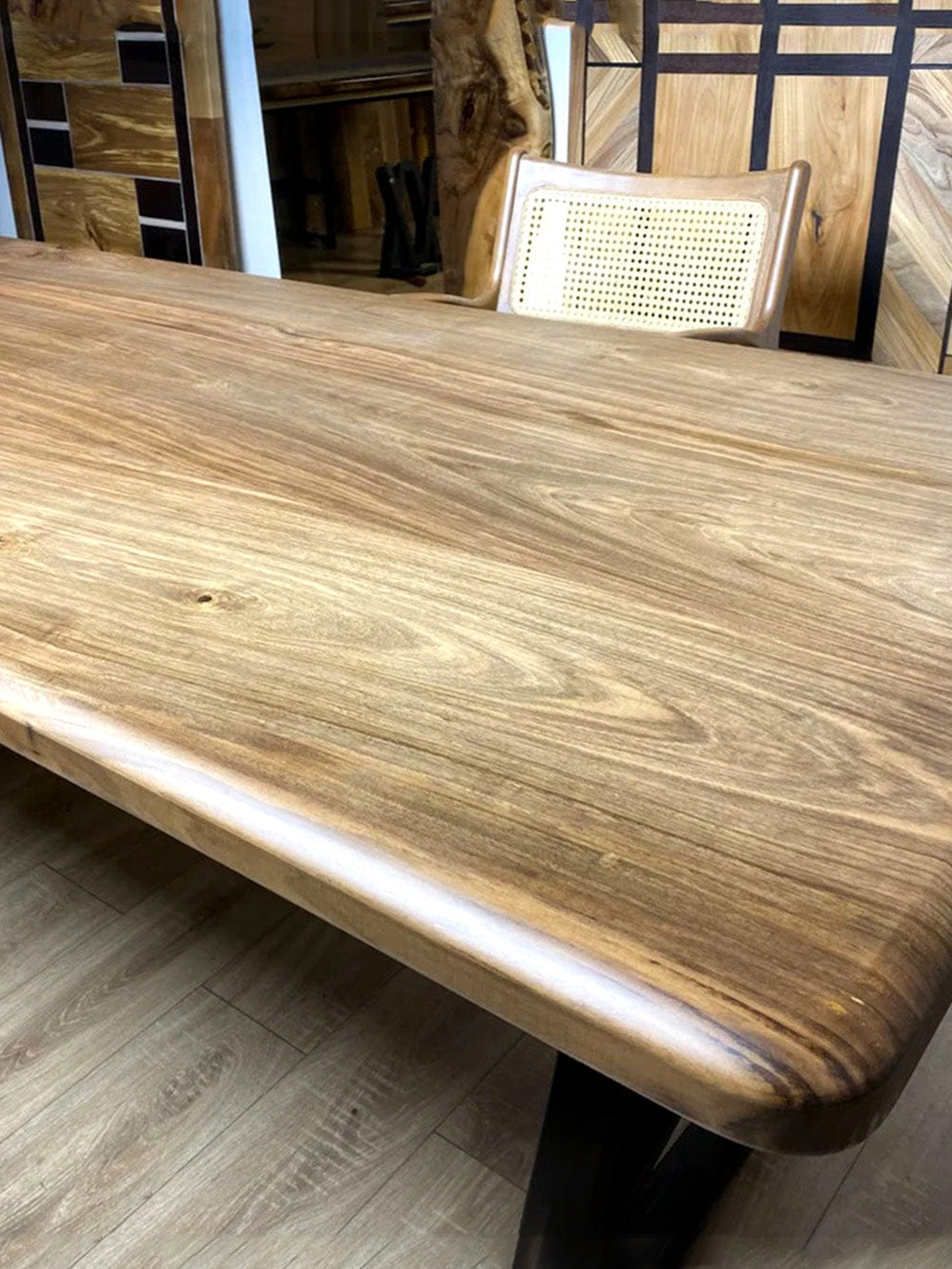 Handcrafted Solid Oak Wood Dining Table