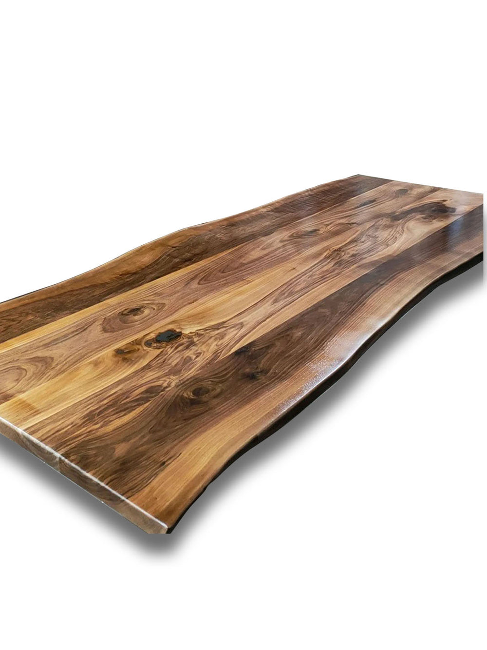 Handcrafted Custom Solid Live Edge Walnut Dining Table Harden tables HWC-0885-1