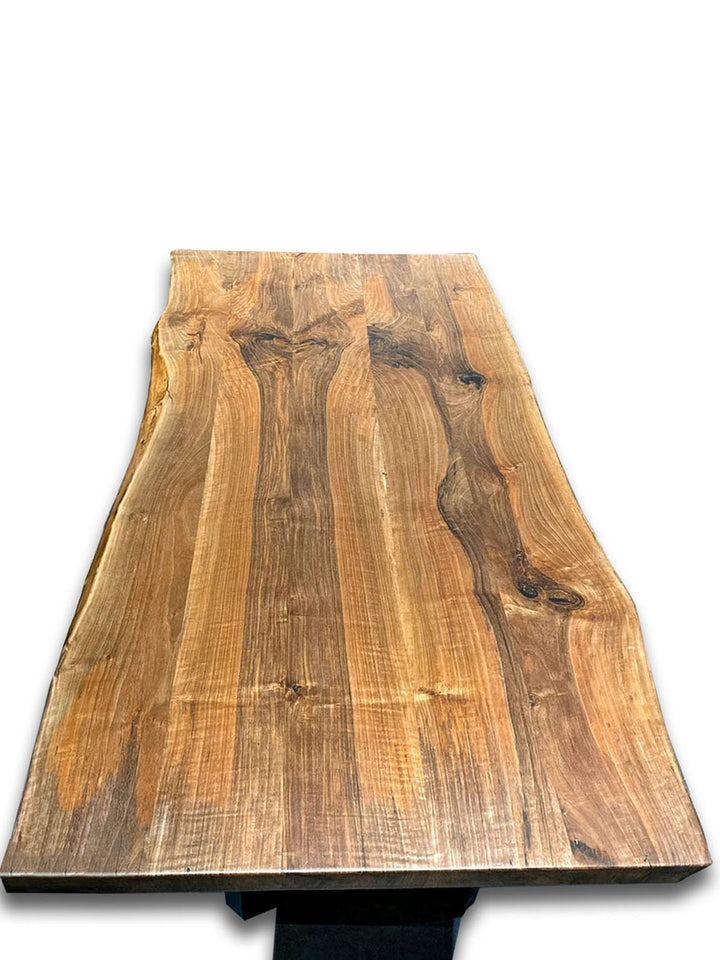 Handcrafted Custom Solid Live Edge Walnut Dining Table Harden tables HWC-0885