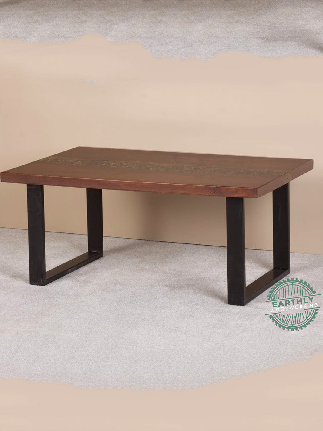 Hardwood Epoxy River Rock Coffee Table Earthly Comfort Woodworking Earthly Comfort -2