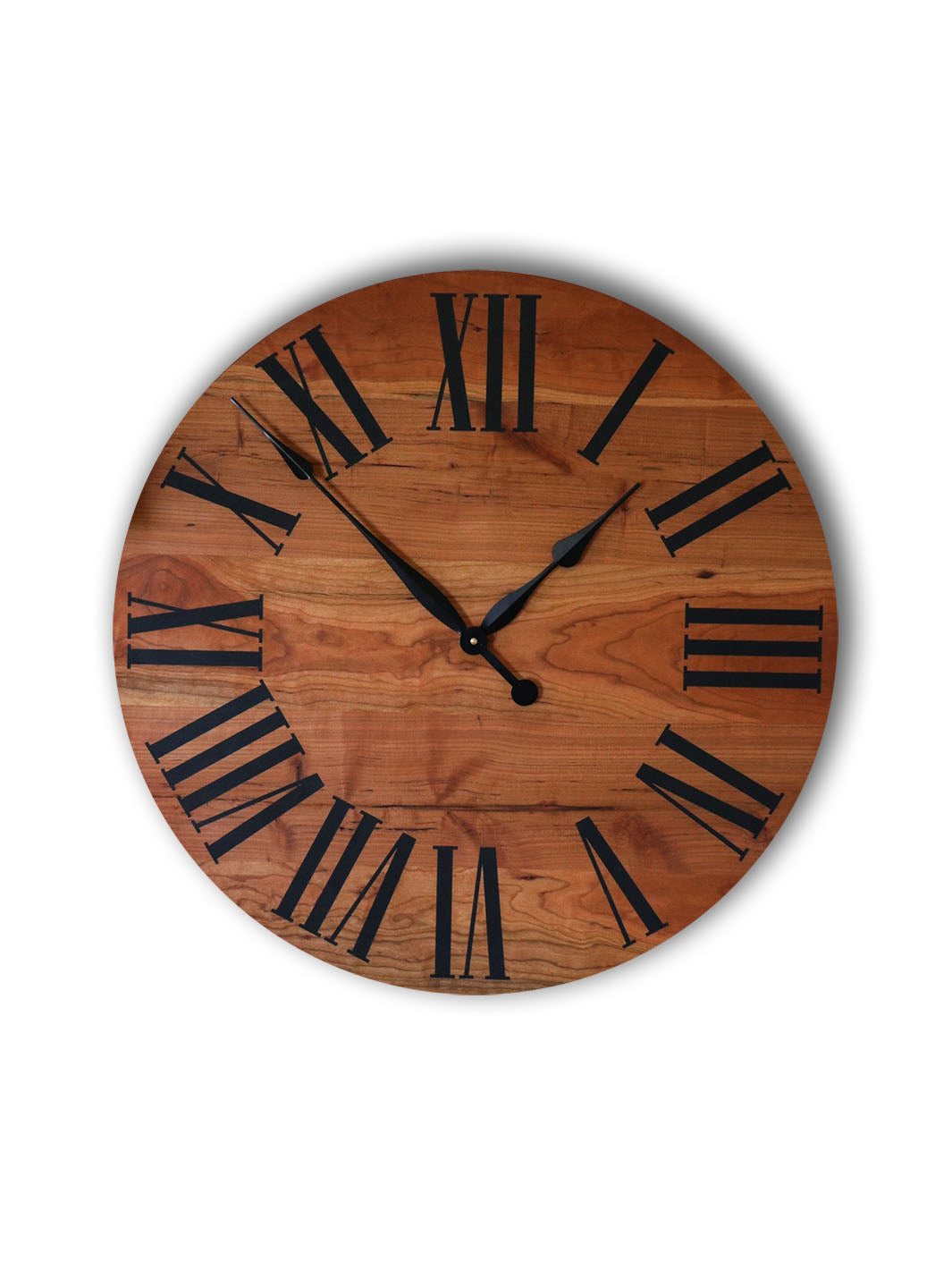 Earthly Comfort 26" Large Solid Cherry Wall Clock Earthly Comfort Clocks 