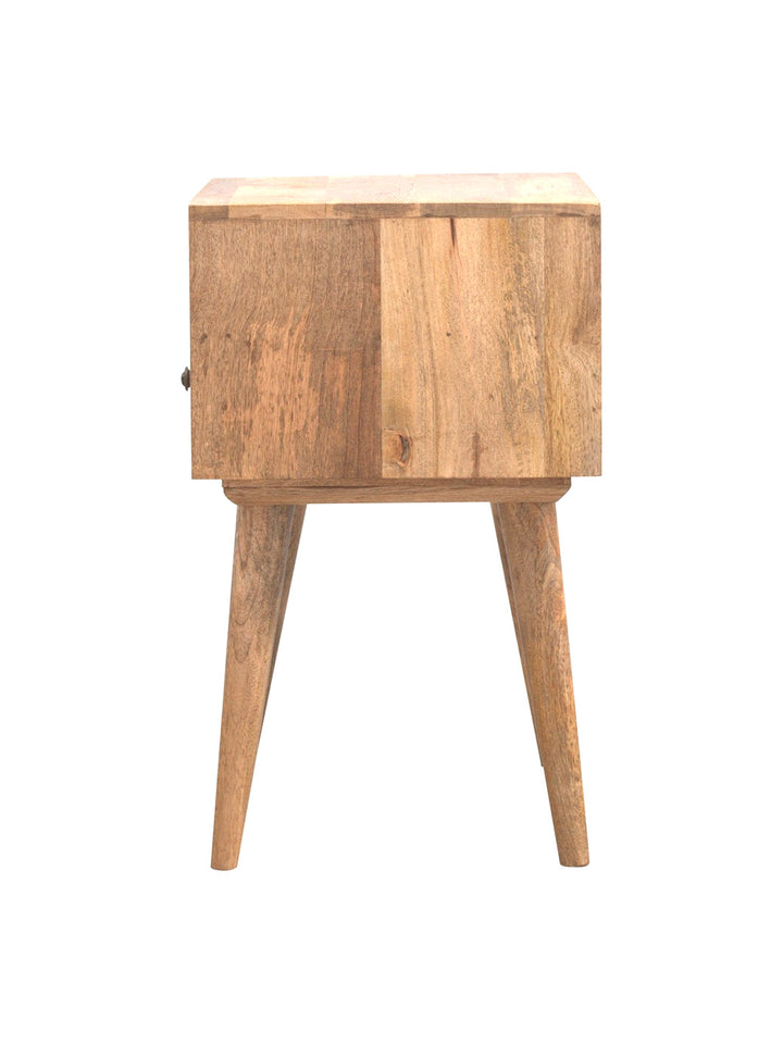 Artisan Furniture Modern Solid Wood Nightstand with Open Slot