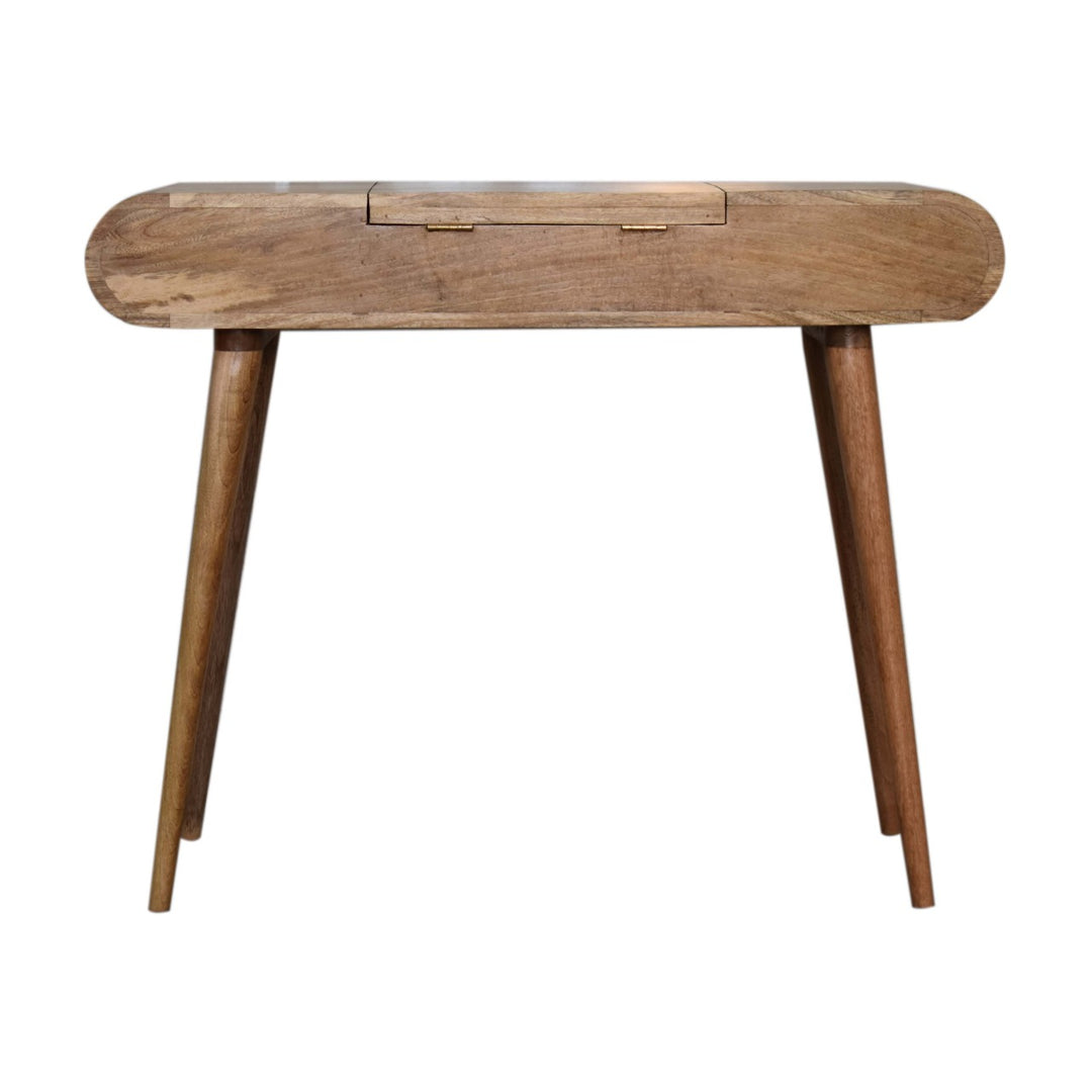 Oak-ish Round Dressing Table