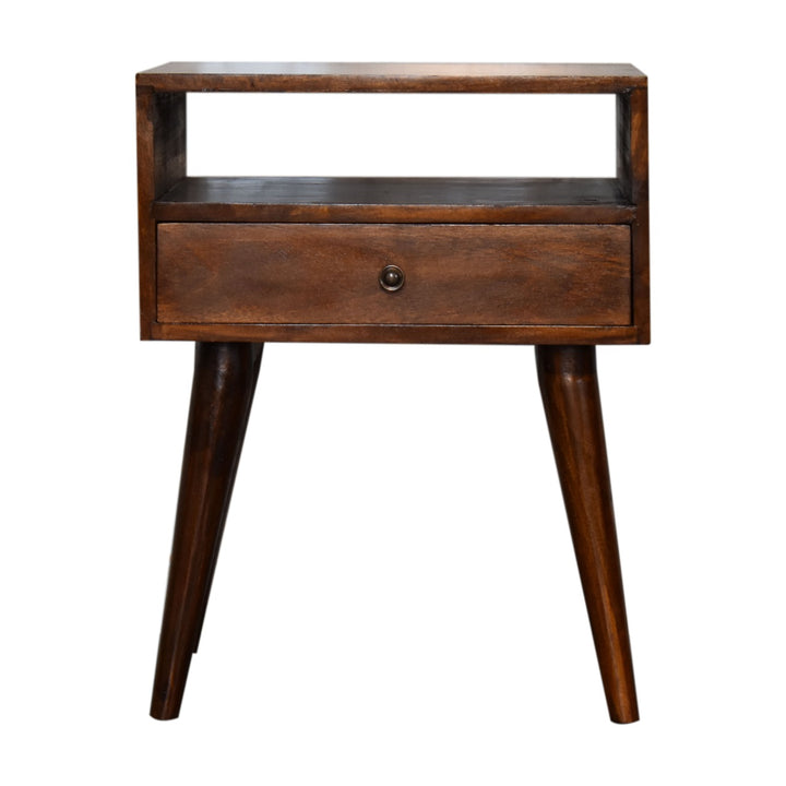 Artisan Furniture Nightstands Modern Chestnut Solid Wood Bedside IN1691
