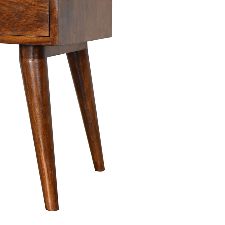 Artisan Furniture Nightstands Modern Chestnut Solid Wood Bedside IN1691