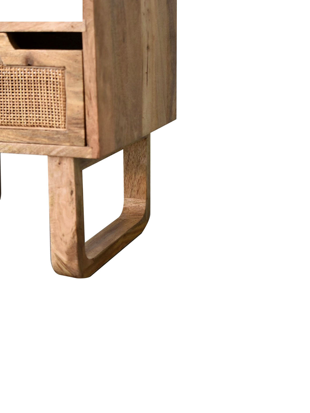 Tallin Wooden Bedside w/ U-Shaped Legs Artisan Furniture Nightstands IN1799-4