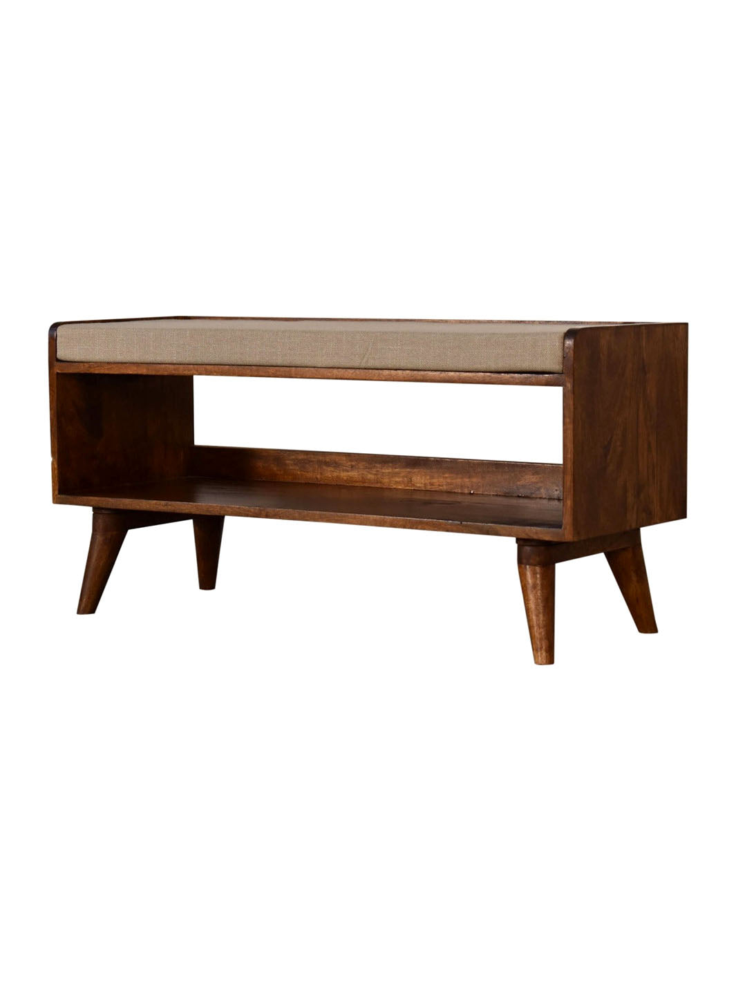 Artisan Furniture Storage & Entryway Benches Nordic Chestnut Finish Storage Bench with