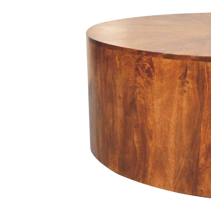 Artisan Furniture Chestnut Round Wooden Coffee Table