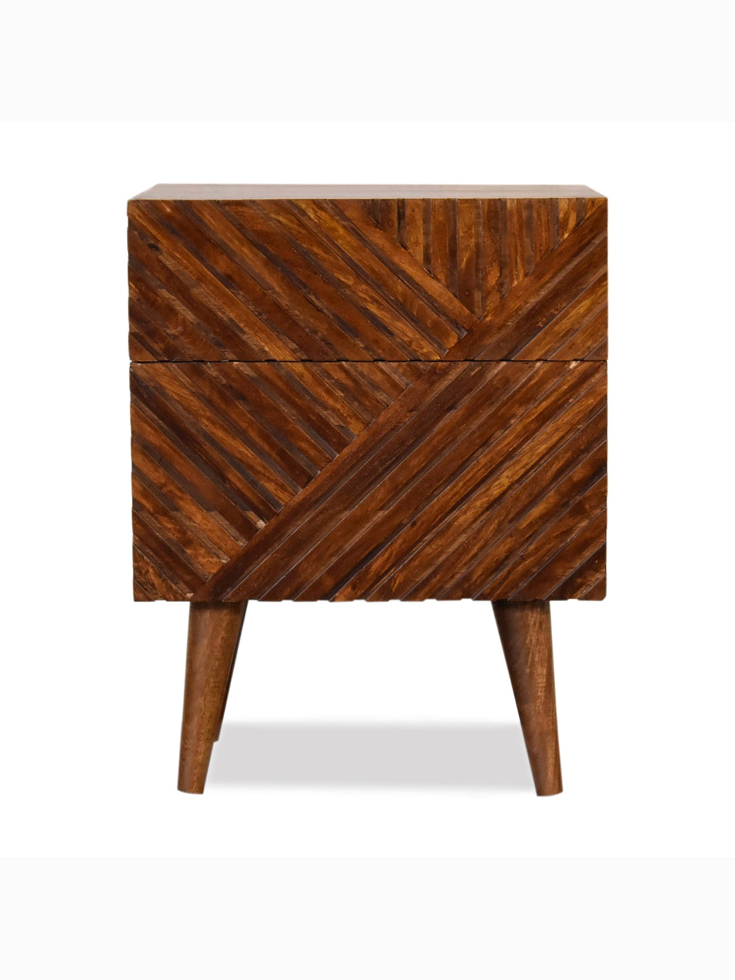 Artisan Furniture Nightstands Lille 2 Drawer Chestnut Bedside IN2116