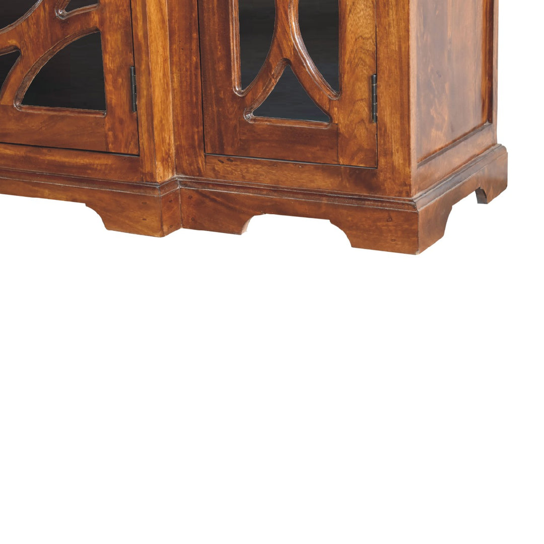 Artisan Furniture Chestnut Sideboard Hand Carved Glazed Doors