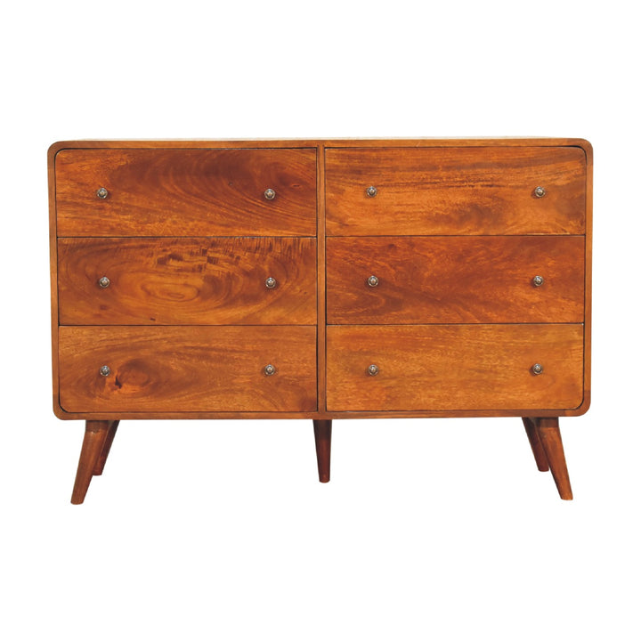 Artisan Furniture Large Curved Chestnut Chest