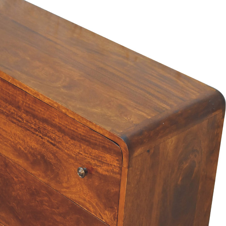 Artisan Furniture Large Curved Chestnut Chest
