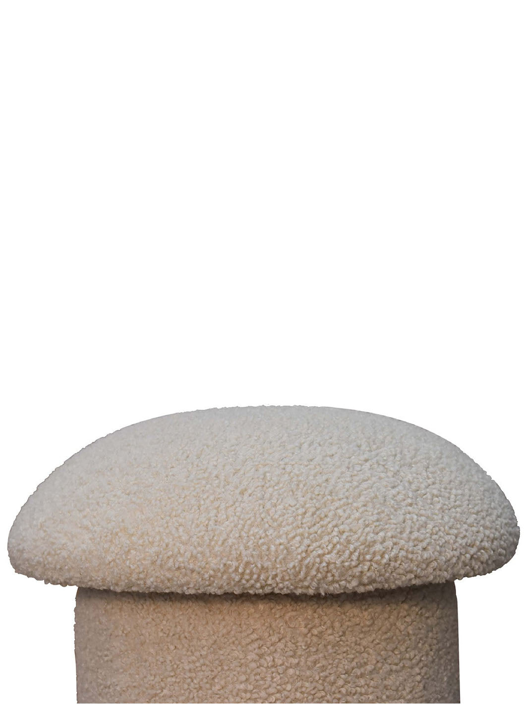 Cream Boucle Mushroom Footstool Artisan Furniture  IN3479-4