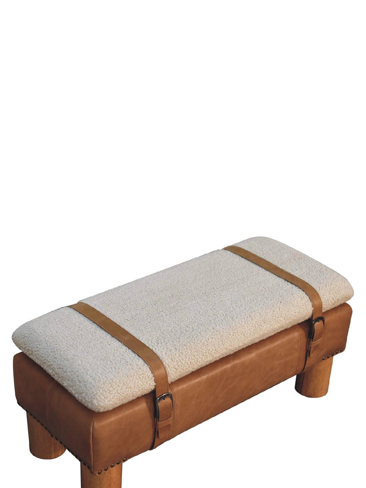 Strapped Cylinder Bench Artisan Furniture  IN3497-5