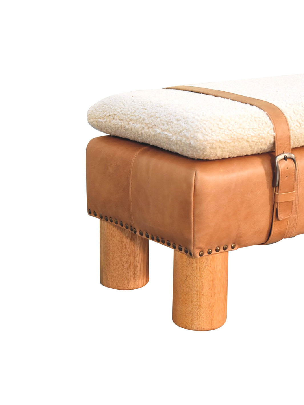 Strapped Cylinder Bench Artisan Furniture  IN3497-7