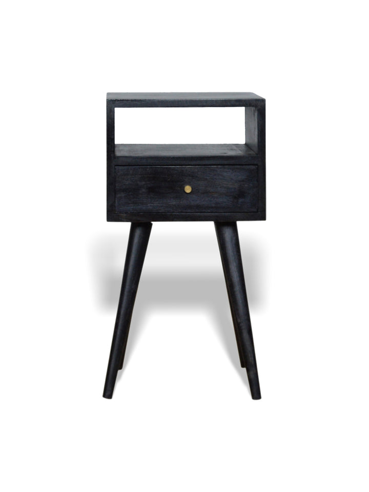 Mini Ash Black Bedside Artisan Furniture  IN967-1