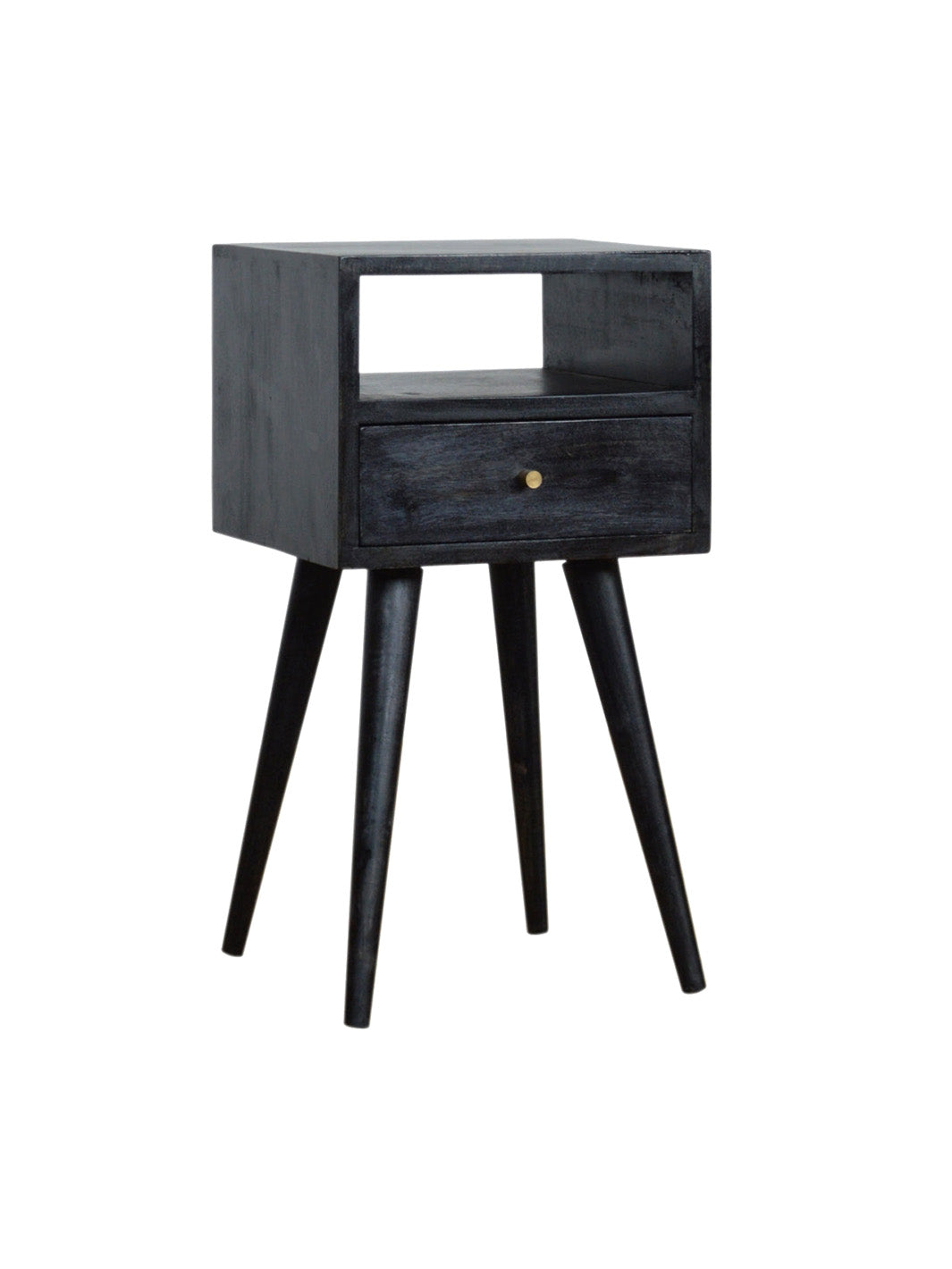 Mini Ash Black Bedside Artisan Furniture  IN967-3