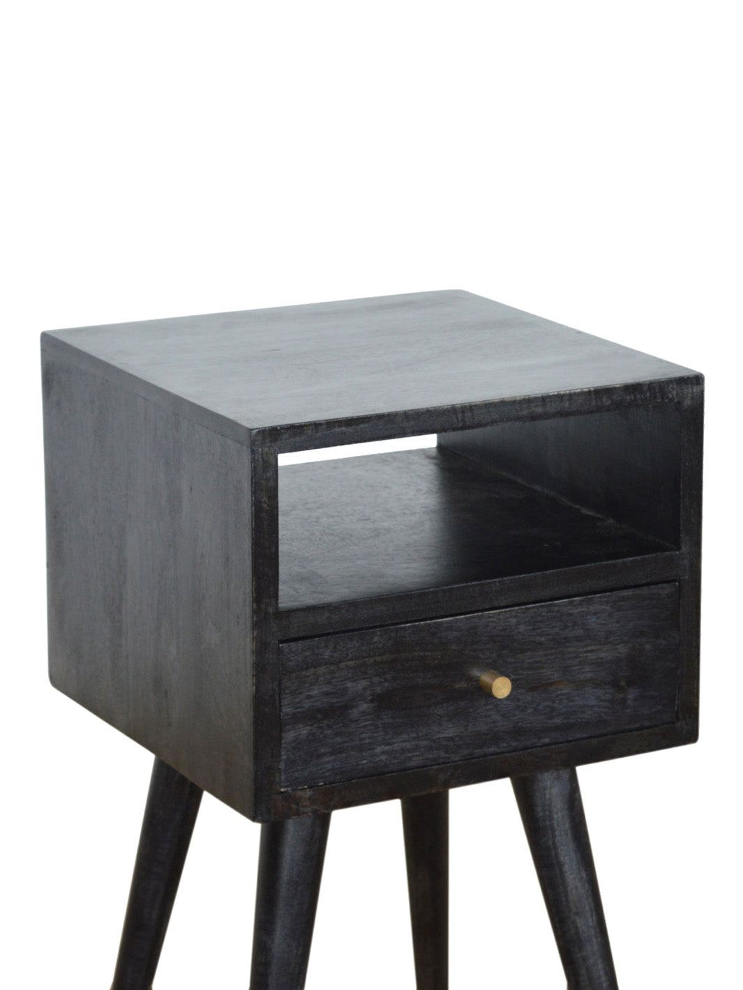 Mini Ash Black Bedside Artisan Furniture  IN967-4