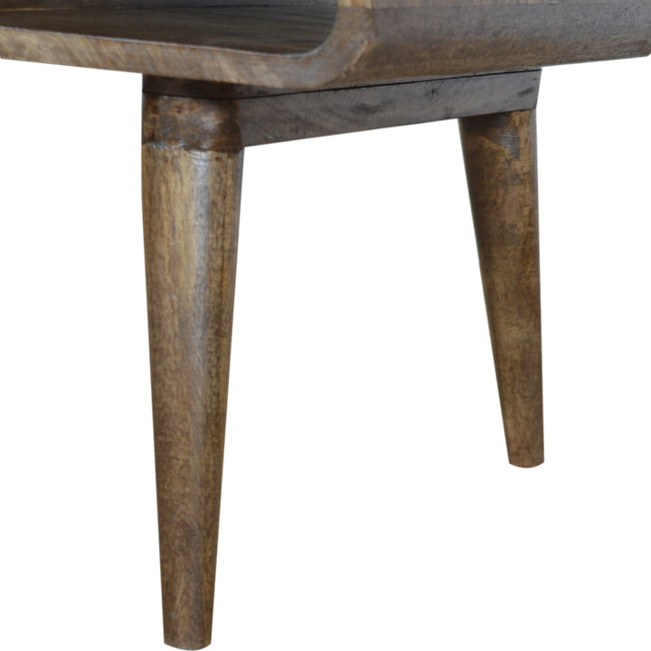 Artisan Furniture Coffee Tables Curved Grey Washed Coffee Table IN970