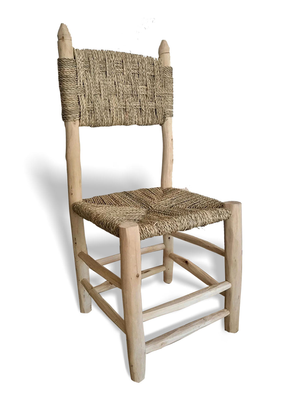 Handcrafted Laurel Wood Artisanal Moroccan Chair Libitii Chairs LIB-0027