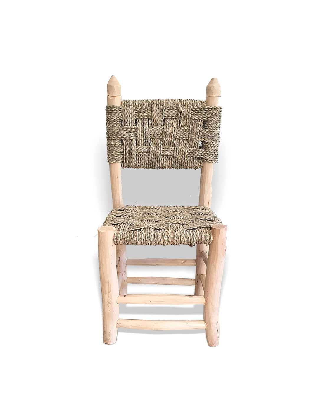 Handcrafted Wooden Children's Chair - Laurel Wood & Ropes