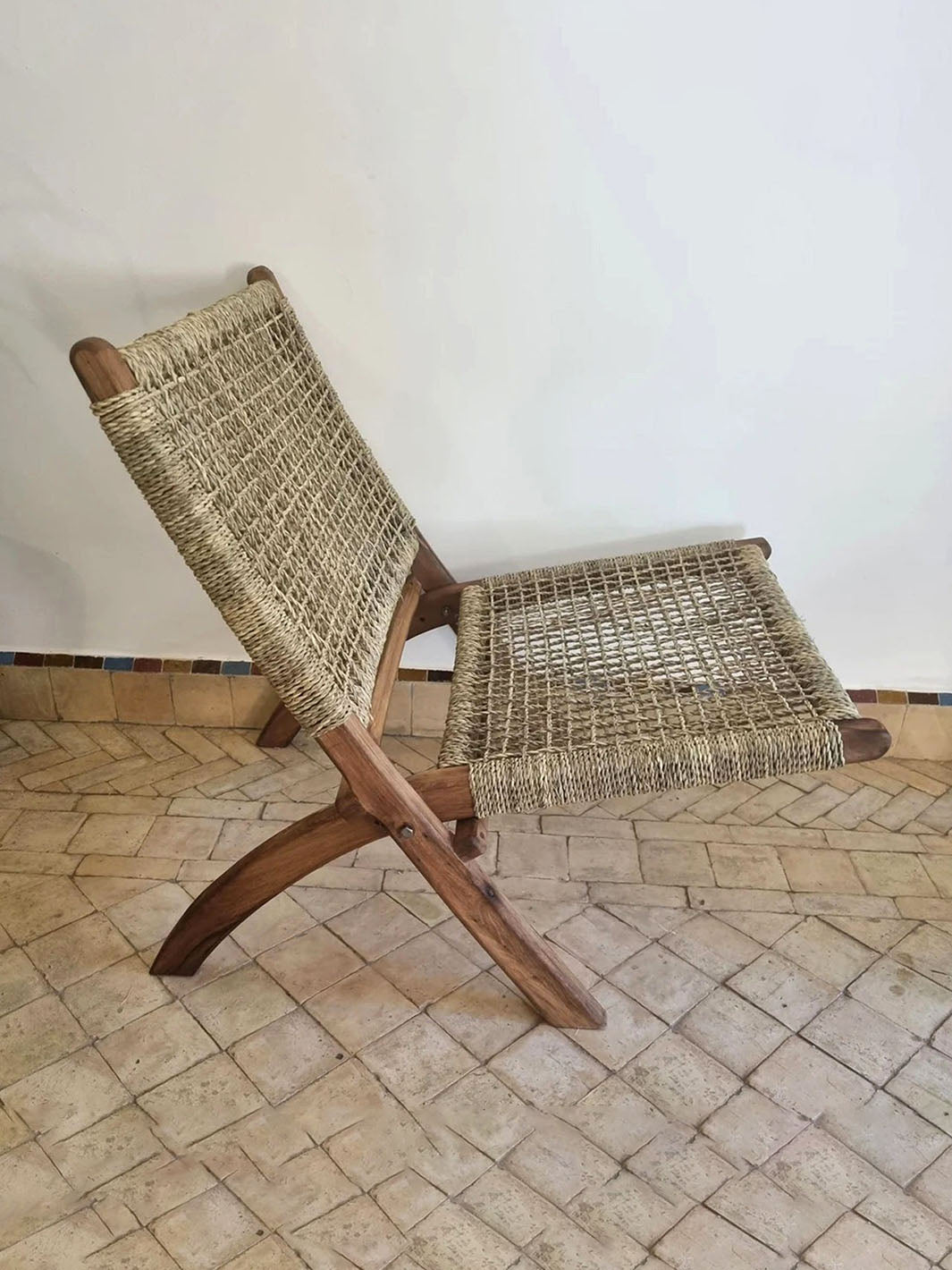 Handcrafted Artisanal Moroccan Drowned Wooden Armchair Libitii Chairs LIB-0090-3