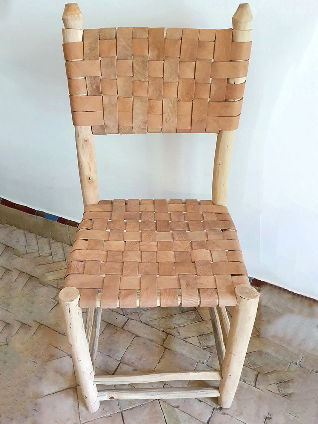 Handcrafted Artisanal Moroccan Laurel Wooden Chair Libitii Chairs LIB-0101-4
