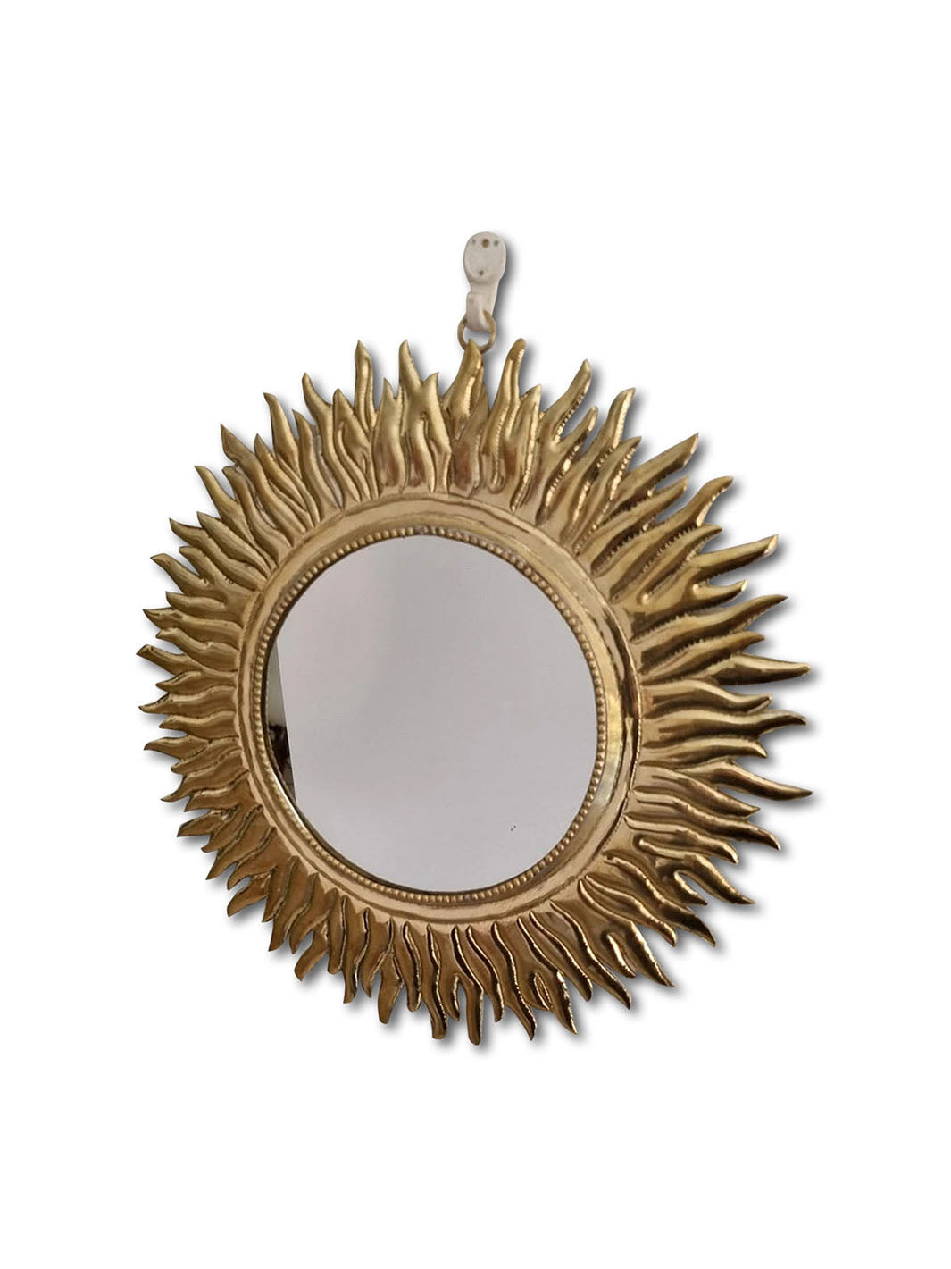 Handcrafted Brass Sun Wall Circle Mirror Libitii Mirrors LIB-0127