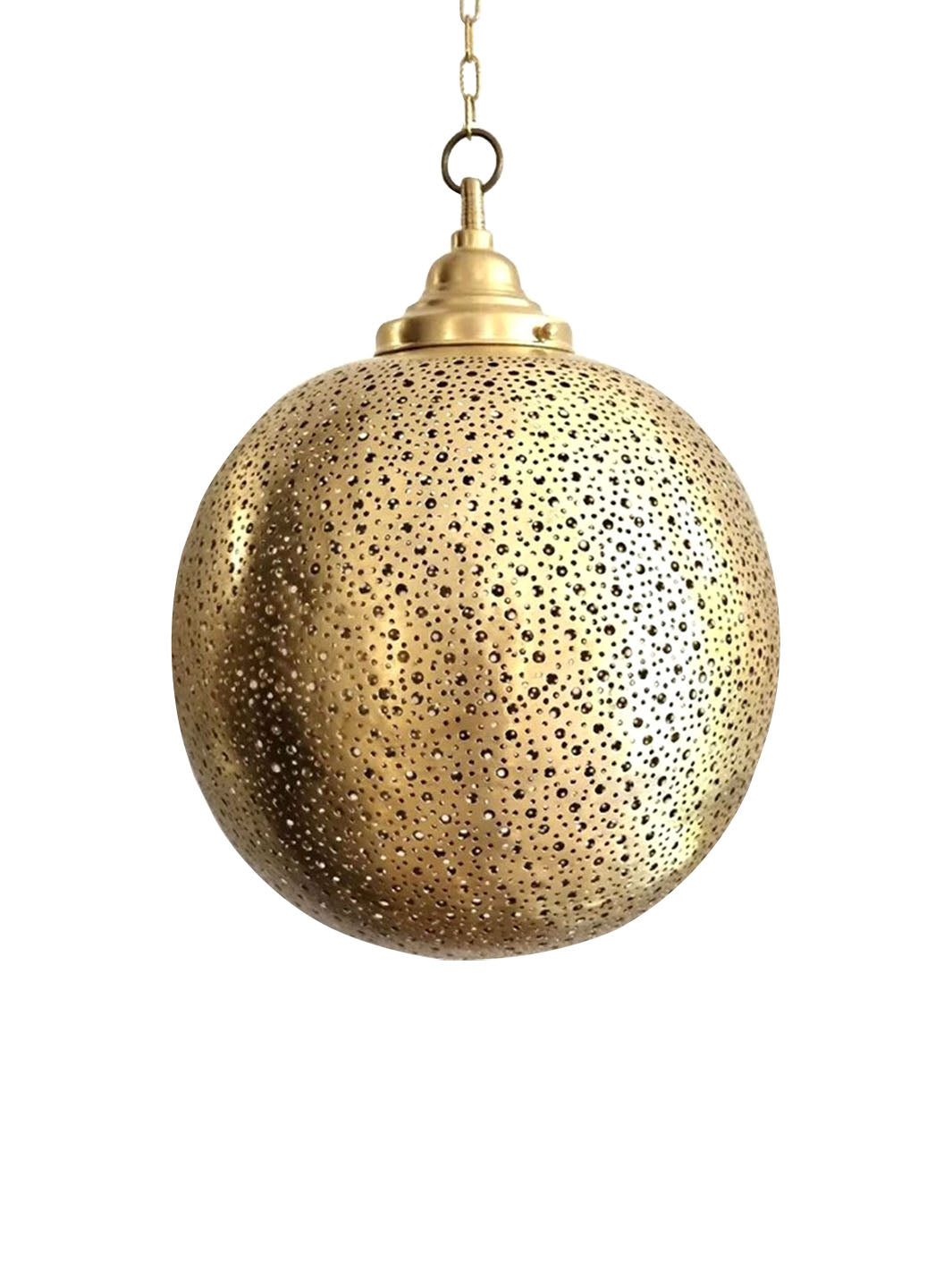 Handcrafted Modern Brass Ceiling Ball Lamp | Moroccan Suspension Libitii Ceiling Light Fixtures LIB-0170