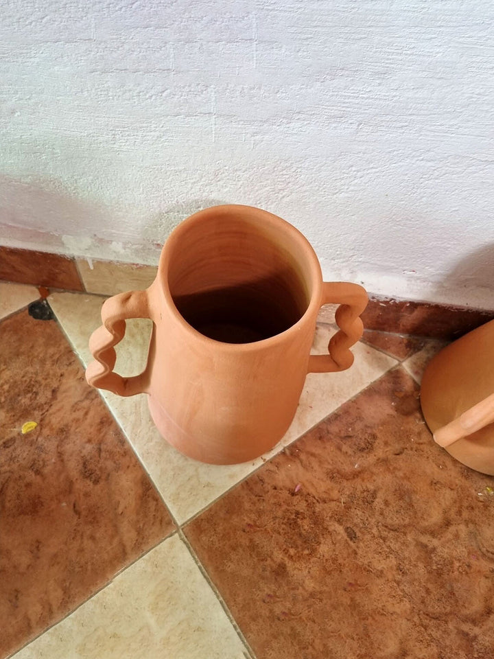 Handcrafted Authentic Terracotta Ceramic Vase Libitii Vases LIB-0173-2