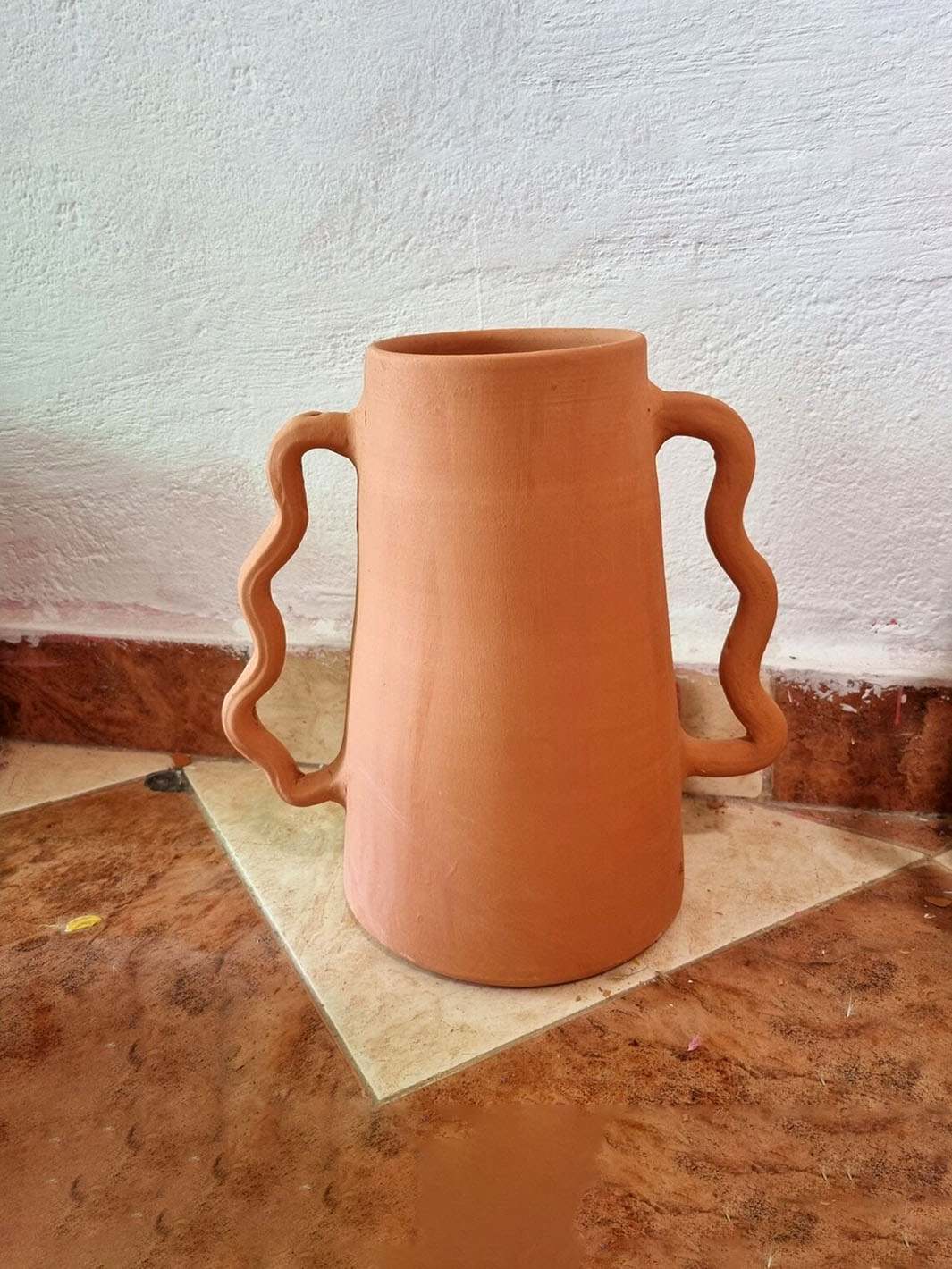 Handcrafted Authentic Terracotta Ceramic Vase Libitii Vases LIB-0173-4