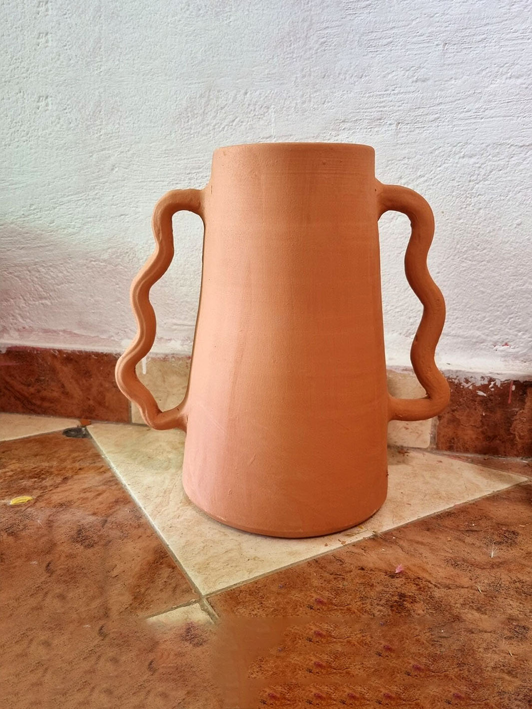 Handcrafted Authentic Terracotta Ceramic Vase Libitii Vases LIB-0173-5