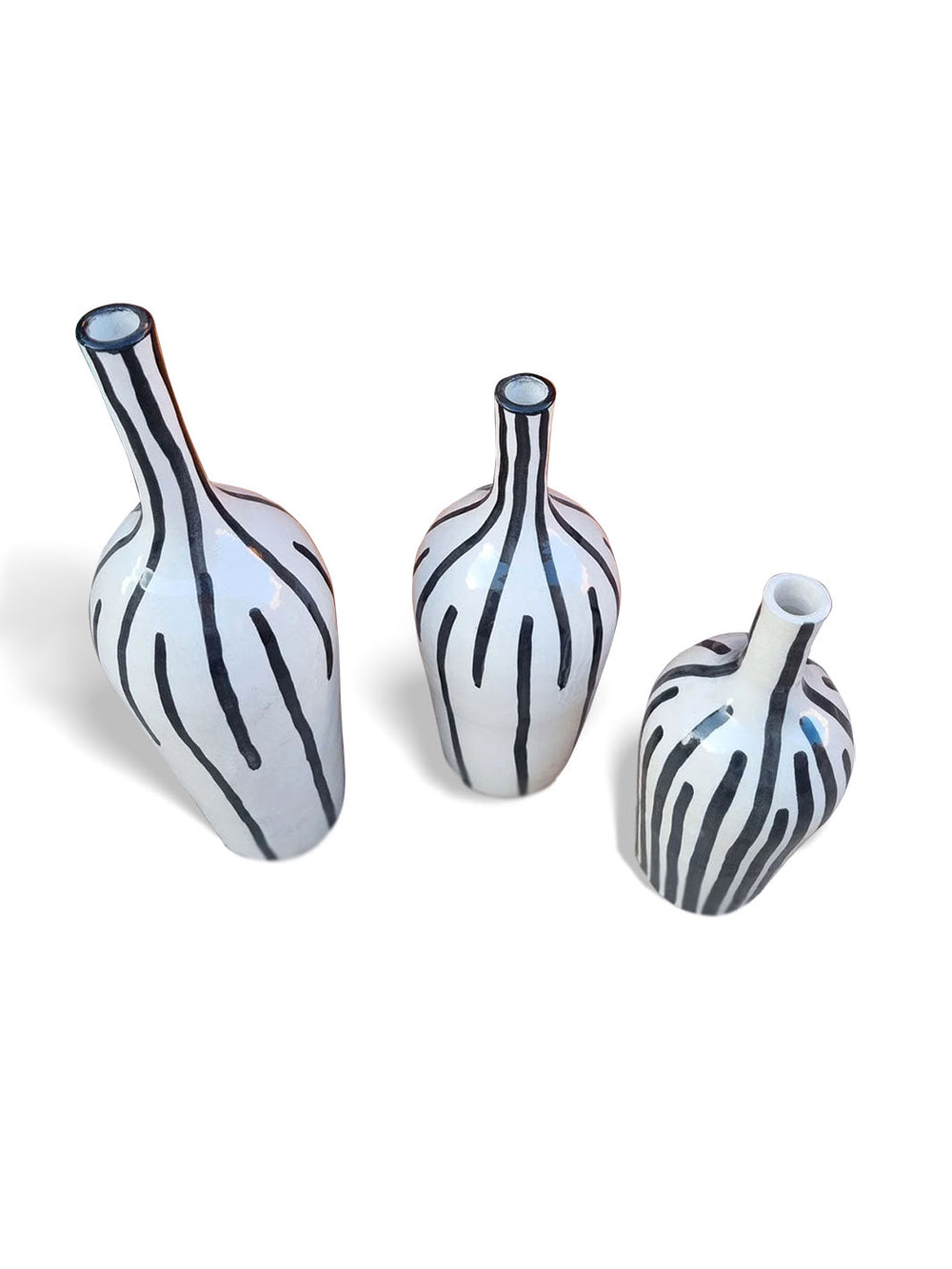 Handcrafted Authentic Ceramic Enamelled Vase Libitii Vases LIB-0179-1