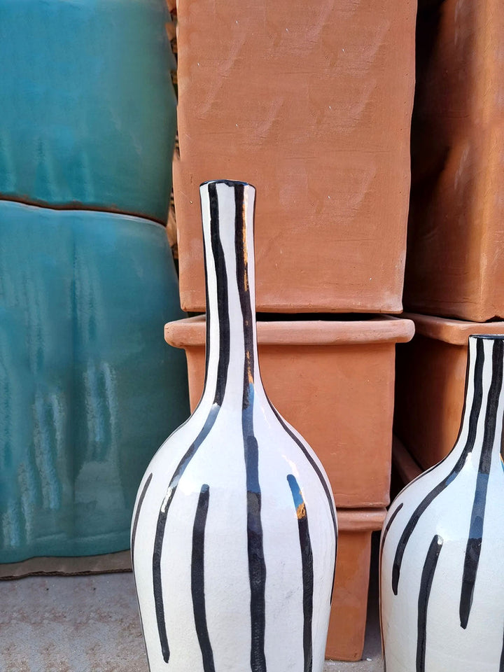 Handcrafted Authentic Ceramic Enamelled Vase Libitii Vases LIB-0179-2