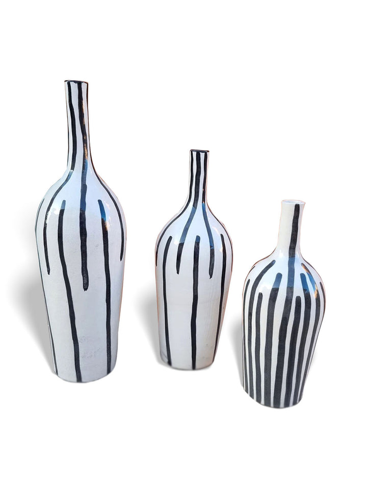 Handcrafted Authentic Ceramic Enamelled Vase Libitii Vases LIB-0179