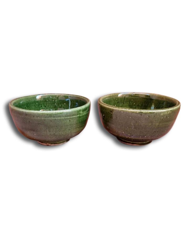 Handcrafted Artisanal Tamegroute Small Bowls | Set of 4 Libitii Dinnerware LIB-0180-1