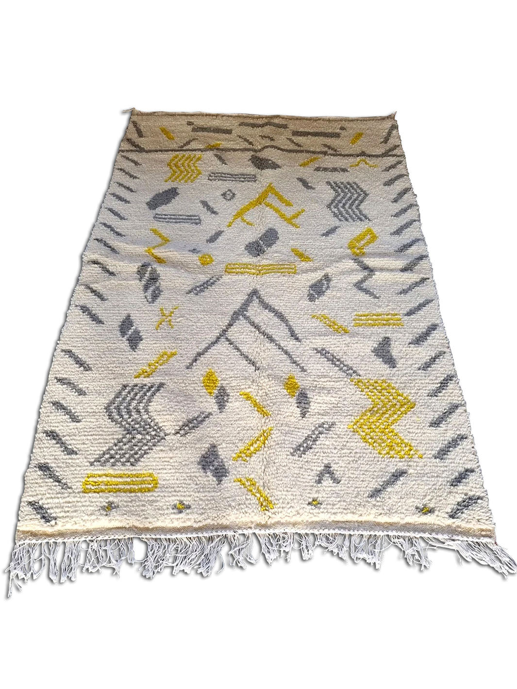 Handcrafted Berber Carpet Azilal | 1.52x2.48m / 4.9x8.1ft Libitii wool LIB1001