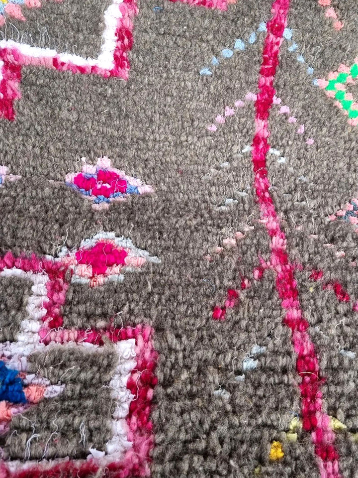 Handcrafted Berber Carpet Azilal | 1.43x2.42m / 4.6x7.9ft Libitii wool LIB1002-2