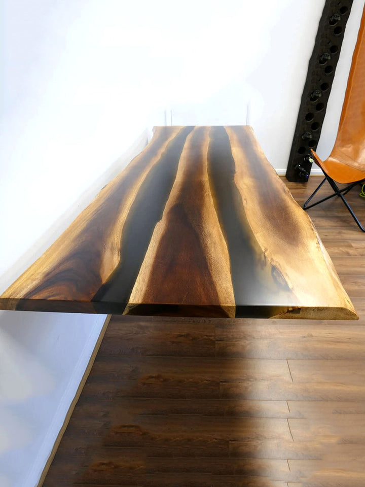 Rectangular Handcrafted Rosewood Slab Epoxy Resin Wooden Dining Table | 200x80cm Made 4 Decor Tables MDR0001-5