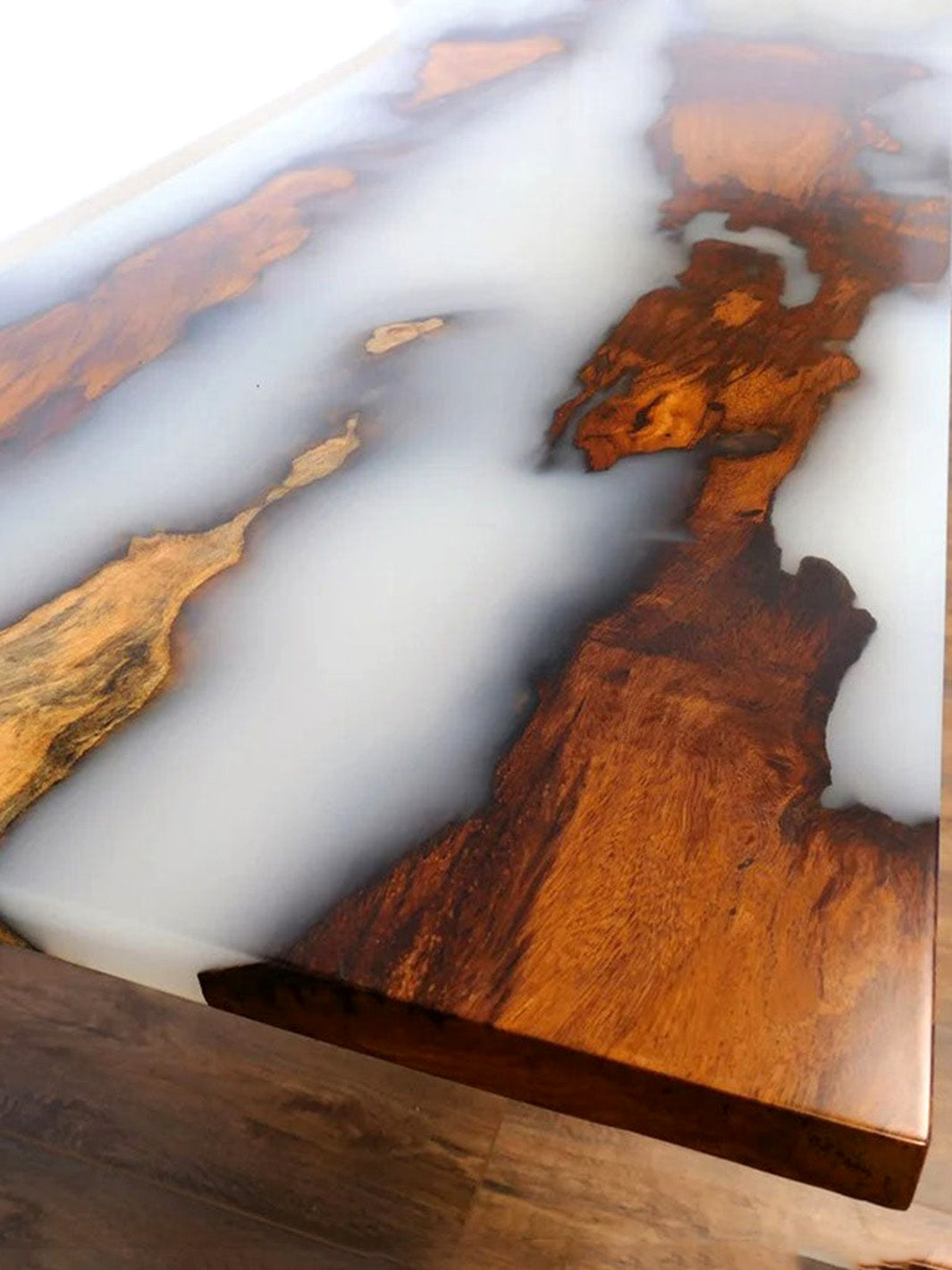 Handcrafted Rosewood Slab Epoxy Resin Wooden Dining Table | 170x70cm Made 4 Decor Tables MDR0002-7