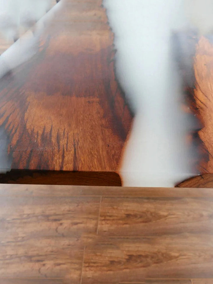 Handcrafted Rosewood Slab Epoxy Resin Wooden Dining Table | 170x70cm Made 4 Decor Tables MDR0002-8